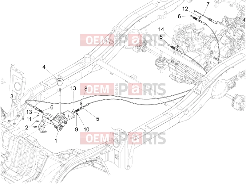 VEHICULE COMERCIALE PIAGGIO Quargo Quargo 2007-2017 ENGINE » INTERNAL GEAR SELECTORS