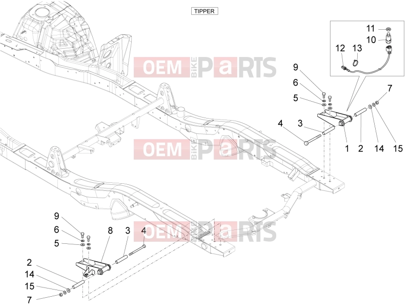 VEHICULE COMERCIALE PIAGGIO Quargo Quargo 2007-2017 FRAME - PLASTIC PARTS - COACHWORK » LOADING BOX COMPONENTS