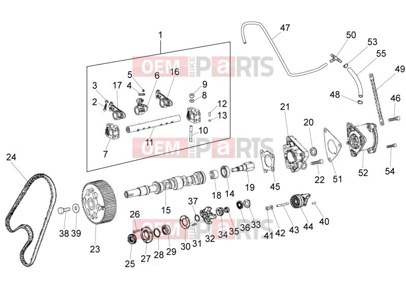VEHICULE COMERCIALE PIAGGIO Quargo Quargo 2007-2017 ENGINE » ROCKING LEVERS SUPPORT UNIT