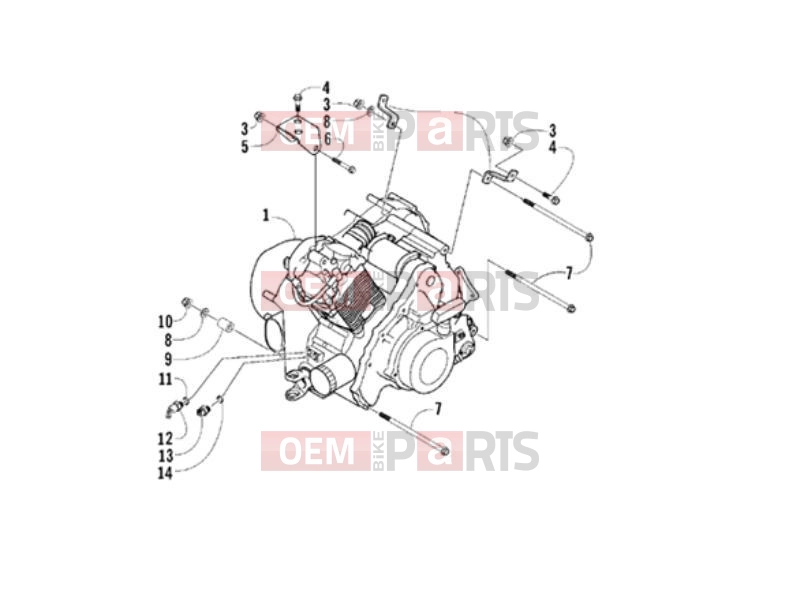 VEHICULE COMERCIALE PIAGGIO ATV 400 Trackmaster 400 2006 ENGINE » ENGINE, ASSEMBLY