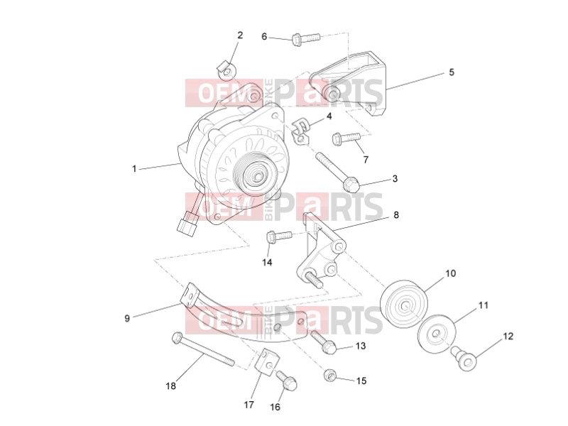 VEHICULE COMERCIALE PIAGGIO Benzina/GPL/Metano Maxi Porter MAXXI Multitech E4 2010 - E5 2013 - E5+ 2014 ENGINE » ALTERNATOR