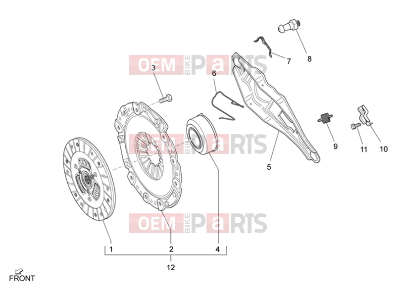 VEHICULE COMERCIALE PIAGGIO Benzina/GPL/Metano Maxi Porter MAXXI Multitech E4 2010 - E5 2013 - E5+ 2014 ENGINE » CLUTCH