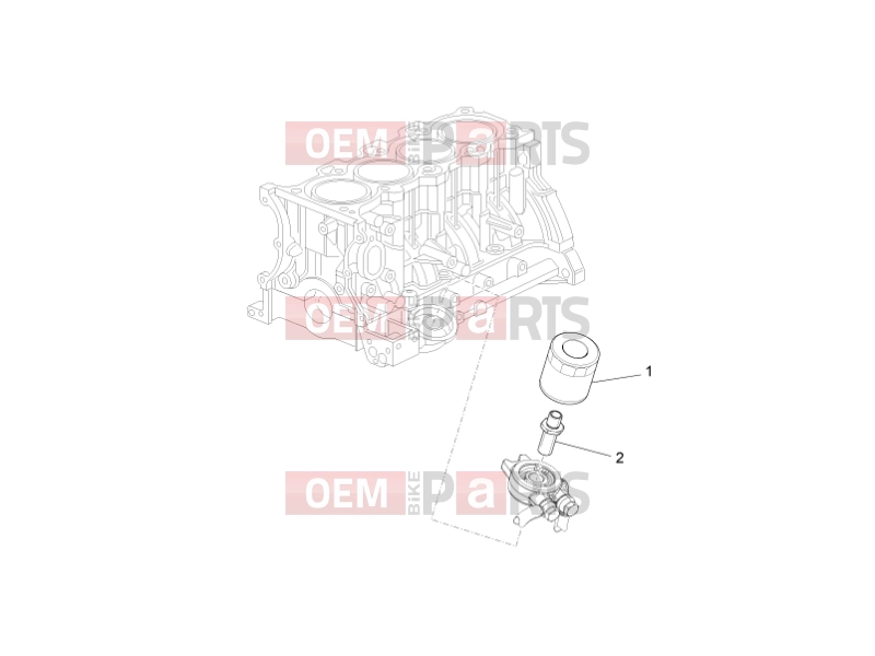 VEHICULE COMERCIALE PIAGGIO Benzina/GPL/Metano Maxi Porter MAXXI Multitech E4 2010 - E5 2013 - E5+ 2014 ENGINE » OIL FILTER