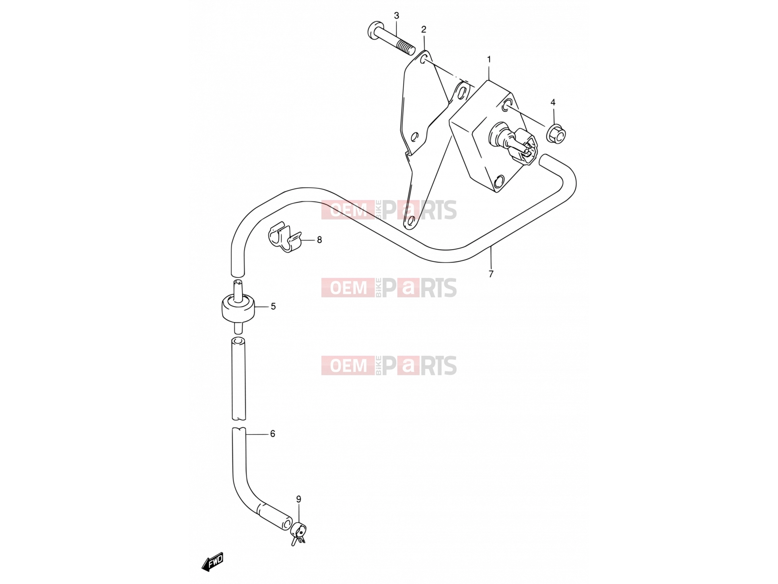 SUZUKI VS1400GLP W (1998) Intruder (E02) 27 - BOOST SENSOR