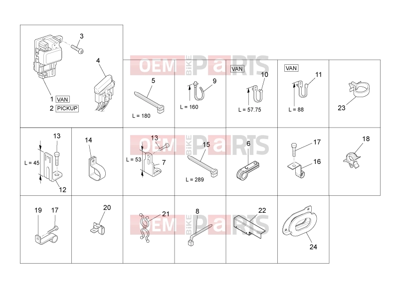 VEHICULE COMERCIALE PIAGGIO Benzina/GPL/Metano Standard Porter Multitech E4 2010 - E5 2013 - E5+ 2014 ELECTRICAL SYSTEM » ELECTRICAL SYSTEM COMPONENTS