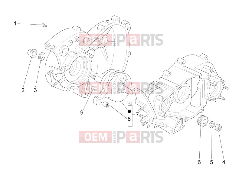 ape 50 2009-től ENGINE » CRANKSHAFT