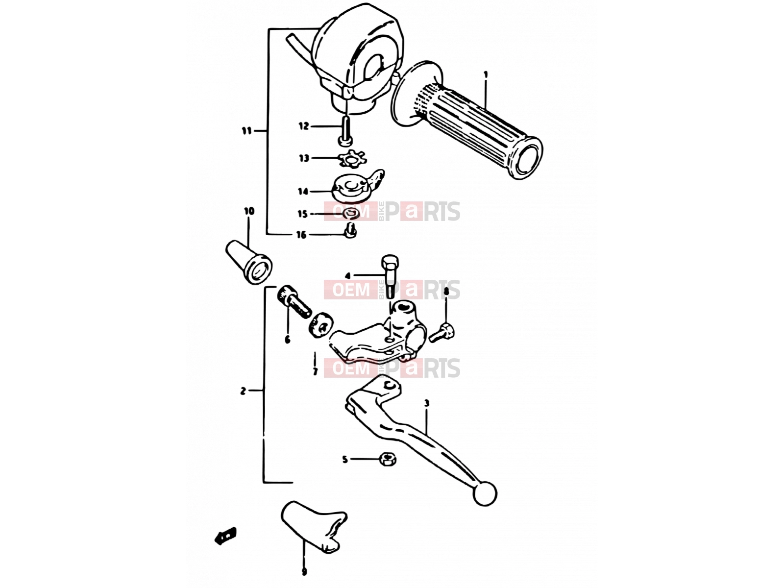 SUZUKI XN85 D (1983) (650) 59 - LEFT HANDLE SWITCH