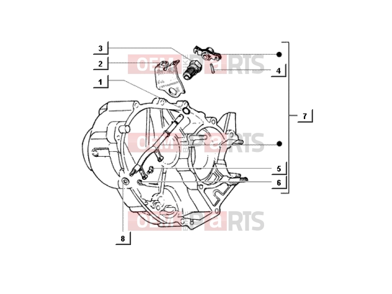 ape MIX 50CC 2T 1998-2008 ENGINE » GEARSHIFT FORK