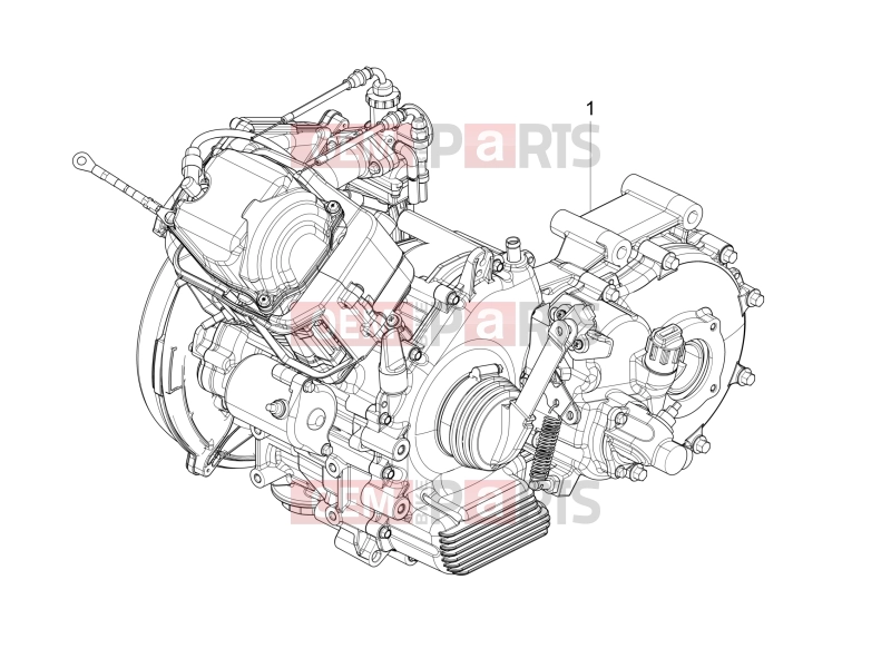 ape Calessino 200 2013-tól ENGINE » ENGINE, ASSEMBLY