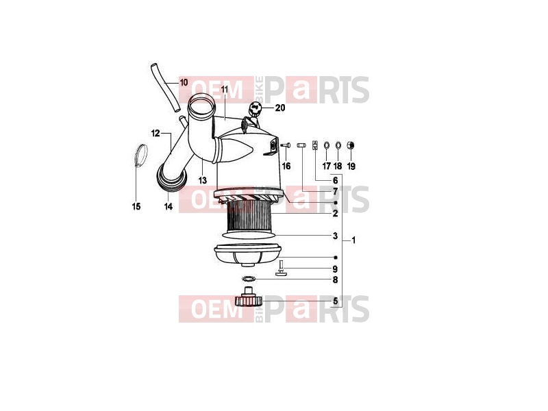 ape Calessino 2007-2012 ENGINE » AIR FILTER