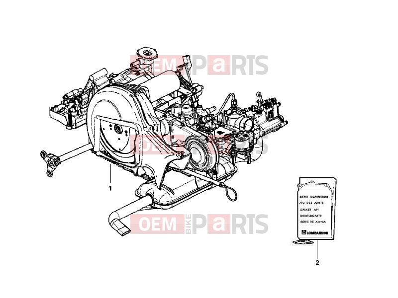 ape Calessino 2007-2012 ENGINE » ENGINE, ASSEMBLY