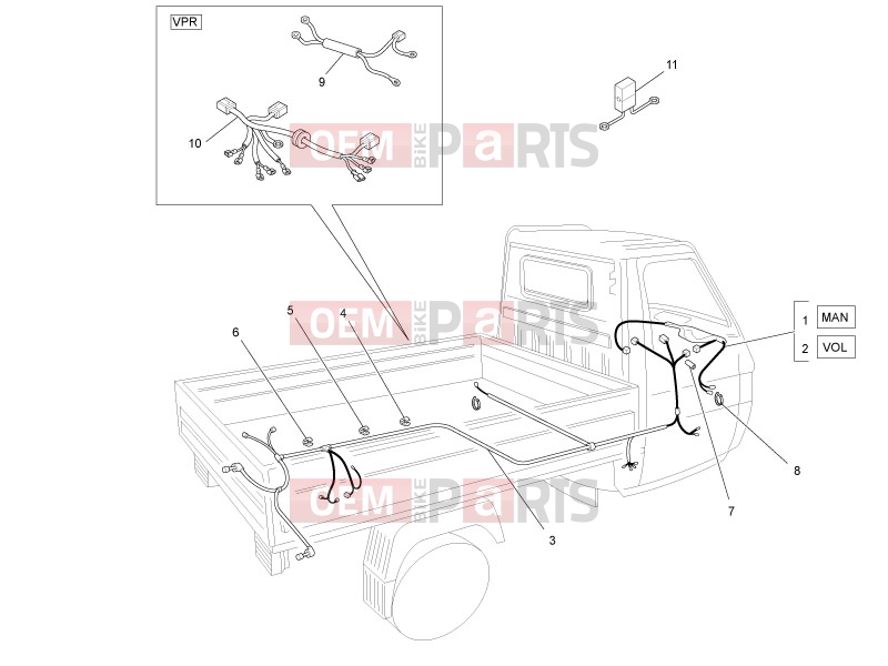 ape TM 703 2008-tól ELECTRICAL SYSTEM » MAIN CABLE HARNESS