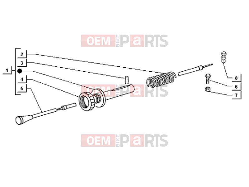 ape TM 703 DIESEL FL2 422CC 1997-2004 ENGINE » ENGINE STOP CONTROL