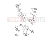 YAMAHA XVS 1300 A Midnight Star XVS1300A (1CS8) 2016 CRANKSHAFT & PISTON