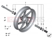 BMW Motorrad BMW 2011 S models HP4 (0D01, 0D11) Forged wheel, front