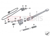 BMW Motorrad BMW 2011 S models HP4 (0D01, 0D11) Side stand