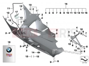 BMW Motorrad BMW 2011 S models HP4 (0D01, 0D11) Engine spoiler in Carbon