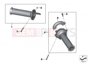 BMW Motorrad BMW 2011 C-Models C 650 GT (0133, 0134) Handlebar grips