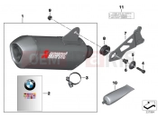 BMW Motorrad BMW 2011 C-Models C 650 GT (0133, 0134) Sport muffler