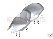 BMW Motorrad BMW 2011 C-Models C 650 GT (0133, 0134) Low-profile bench seat