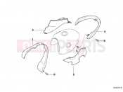 BMW Motorrad BMW 2002 R-Models 4V R 850 R 94 (0401,0406) Covering fuel tank