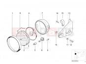BMW Motorrad BMW 2002 R-Models 4V R 850 R 94 (0401,0406) Headlight bracket facelift