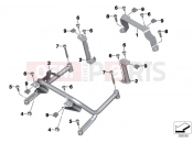 BMW Motorrad BMW 2013 R-Models K5x R 1200 RT (0A03, 0A13) Holder for radio transceiver box