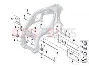 BMW Motorrad BMW 2013 S models S 1000 RR 12 (0524,0534) Engine mount - swing arm pivot