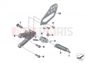 BMW Motorrad BMW 2013 S models S 1000 RR 12 (0524,0534) Footrest, front