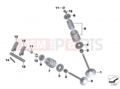 BMW Motorrad BMW 2013 S models S 1000 RR 15 (0D10,0D21) Valves with springs
