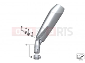 BMW Motorrad BMW 2013 S models S 1000 RR 15 (0D10,0D21) Muffler