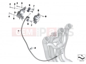 BMW Motorrad BMW 2013 S models S 1000 RR 15 (0D10,0D21) Servo, exhaust flap, interference pipe