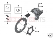 BMW Motorrad BMW 2013 S models S 1000 RR 15 (0D10,0D21) Rear wheel brake