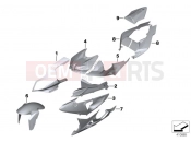 BMW Motorrad BMW 2013 S models S 1000 RR 15 (0D10,0D21) Primed parts