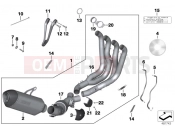 BMW Motorrad BMW 2013 S models S 1000 R (0D02, 0D12) HP Titanium exhaust system