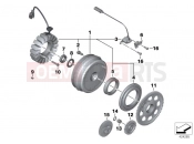 BMW Motorrad BMW 2003 F-Models F 650 GS 04 (0175,0185) Alternator