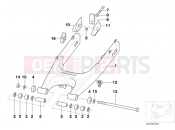 BMW Motorrad BMW 2003 F-Models F 650 GS 04 (0175,0185) Rear wheel swinging arm
