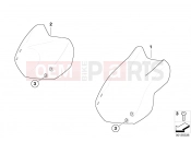 BMW Motorrad BMW 2003 F-Models F 650 GS 04 (0175,0185) Windshield