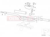 BMW Motorrad BMW 2003 F-Models F 650 GS Dakar 04 (0176,0186) Handlebar
