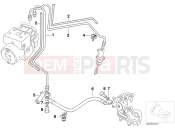BMW Motorrad BMW 2003 F-Models F 650 GS Dakar 04 (0176,0186) Brake pipe rear ABS
