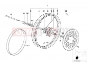 BMW Motorrad BMW 2003 F-Models F 650 GS Dakar 04 (0176,0186) Spoke wheel front