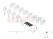 BMW Motorrad BMW 2003 F-Models F 650 GS Dakar 04 (0176,0186) Rep.kit f lock cylinder