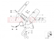 BMW Motorrad BMW 2003 C1, c1 200 C1 (0191) Exhaust system parts with mounts