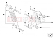 BMW Motorrad BMW 2003 C1, c1 200 C1 (0191) Spring strut rear/auxiliary swing arm