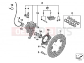BMW Motorrad BMW 2003 C1, c1 200 C1 (0191) Rear wheel brake