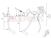 BMW Motorrad BMW 2003 C1, c1 200 C1 (0191) Knee lever mechanism