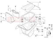 BMW Motorrad BMW 2003 C1, c1 200 C1 (0191) Storage compartment rear