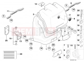 BMW Motorrad BMW 2003 C1, c1 200 C1 (0191) Top case, single parts