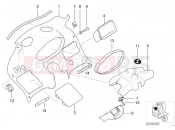 BMW Motorrad BMW 2003 C1, c1 200 C1 (0191) Trim panel, instrument hub cushion