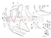 BMW Motorrad BMW 2003 C1, c1 200 C1 (0191) Trim panel parts, footboard